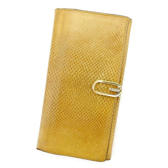 Gucci Wallet Purse G logos Beige Gold Woman unisex Authentic Used T5465 - Picture 1 of 7